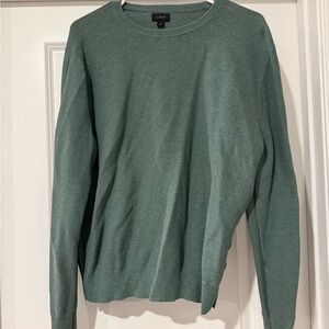 J. Crew Men's Crewneck Green Sweater